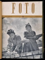 1954 Foto Magazin I. évfolyama, Teljes évfolyam Egybekötve, Félvászon Kötésben, Jó állapotban - Ohne Zuordnung