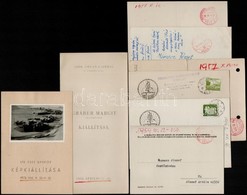 1957-1962 Meghívók Képzőművészeti Kiállításokra Nemecz József Festőművész Hagyatékából, 8 Db - Ohne Zuordnung