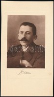 Gárdonyi Géza (1863-1922) író Heliogravűr Képe, Nyomtatott Aláírásával, 14x10 Cm - Ohne Zuordnung