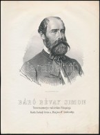 Révay Simon, Báró (1820-1880) Túróc Vármegye  Főispánja Kőnyomatos Képe. Marastoni József Munkája / Lithographic Image 2 - Ohne Zuordnung