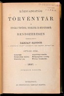 Dárday Sándor: Közigazgatási Törvénytár. A Fennálló Törvények, Rendeletek és Döntvényekből Rendszeresen összeállította:  - Non Classificati