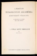 James Bryce: A Római Szent Birodalom. Fordította Balogh Ármin. Bp.,1903, MTA, XXXI+503 P. Kiadói Aranyozott Egészvászon- - Ohne Zuordnung