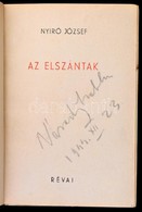 Nyírő József: Az Elszántak. Bp., 1943, Révai. Kiadói Félvászon-kötés, Foltos Borítóval Elülső Előzéklappal. - Ohne Zuordnung