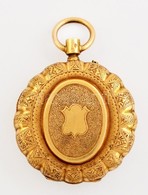 14 K Arany Zsebóratok Gazdagon Díszített D: 35mm, 11,6 G / 14 C Gold Pocket Watch Case With Ornaments 11,6 G - Sonstige & Ohne Zuordnung