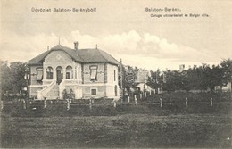 T2/T3 Balatonberény, Duruga Utca, Bolgár Villa. Neumark Adolf Kiadása (felületi Sérülés / Surface Damage) - Non Classificati