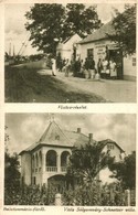 T2 Balatonmária-fürdő, Vitéz Sólyomváry-Schnetzer Villa, Fő Utca, Húscsarnok, Bódis Jenő üzlete és Saját Kiadása - Ohne Zuordnung