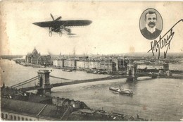 T2/T3 Budapest, Bleriot Repülőgépe A Lánchíd Felett (fl) - Ohne Zuordnung