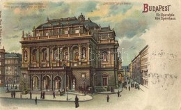 * T2/T3 Budapest VI. M. Kir. Operaház. Meteor DRGM. 88690. Fény Felé Tartandó Litho / Hold To Light Litho (Rb) - Ohne Zuordnung