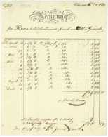 Schweiz CHUR 1836 Metzger Rechnung Für Bundes-Landammann Jacob Von OTT In Grüsch Rindfleisch - Suiza