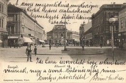 T1/T2 Szeged, Klauzál Tér, Divatáruház A Menyecskéhez, Gyógyszertár, Könyvnyomda - Ohne Zuordnung