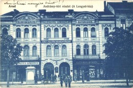 T2/T3 Arad, Andrássy Tér, Lengyel-ház, Polgári Takarékpénztár, Lengyel Lőrinc Bútorgyára, Guttman és Berger üzlete, Koss - Unclassified