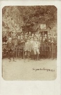 * T2/T3 1913 Bálványosfürdő, Torjai Büdös-barlang, Kiránduló Gyerek Csoport / Cave, Tourist Children, Group Photo - Non Classificati