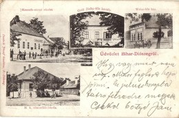 T2/T3 Bihardiószeg, Diosig; Kossuth Utca, Városháza, Gróf Zichy Kastély, Weisz-féle Ház, M. K. Vincellér Iskola. Deutsch - Unclassified