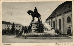 T2/T3 Kolozsvár, Cluj; Mátyás Király Szobra / Statue (Rb) - Unclassified