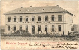 T2/T3 Lugos, Lugoj; Magyar Királyi Földmíves Iskola. Naschitz László Fényképész Kiadása / Farming School  (fl) - Unclassified