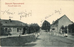 T2/T3 Máriaradna, Radna; Kossuth Lajos Utca, Faller Szálloda. Csauscher József Kiadása 3020. / Street View With Hotel (E - Ohne Zuordnung