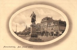 * T1/T2 Marosvásárhely, Targu Mures; Bem József Szobra, Tér, József Emil Cipőraktára / Square With Statue, Shops - Ohne Zuordnung