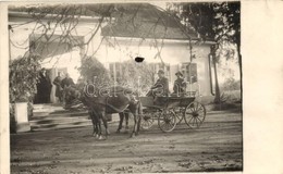 T2 1940 Nagysajó, Sieu; Kastély Katonával, Lovas Szekér / Castle With Soldier And Horse Cart, Photo - Ohne Zuordnung