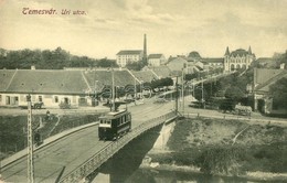 ** T2 Temesvár, Timisoara; Úri Utca, Villamos, Híd, Gyár A Háttérben / Street View With Tram, Bridge, Factory - Ohne Zuordnung