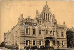 T2/T3 Temesvár, Timisoara; Szerb Püspöki Palota Masírozó Katonákkal. W.L. 119. / Serbian Bishop's Palace With Marching S - Ohne Zuordnung