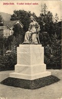 ** T2/T3 Bártfafürdő, Bardejov, Kupele Bardiov; Erzsébet Királyné Szobor; Kiadja Birnbaum / Statue (EK) - Non Classificati