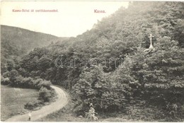 T2 Kassa, Kosice; Kassabélai út Emlékkereszttel; Divald Károly / Road With Memorial Cross - Ohne Zuordnung