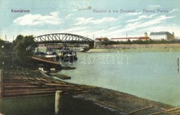 T2/T3 Komárom, Komárno; Kis Duna, Kikötő / River, Port '1938 Komárom Visszatért' So. Stpl (EK) - Ohne Zuordnung