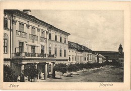 ** T2 Lőcse, Levoca; Megyeház Magyar Címerrel, Utcakép / Street View, County Hall With Hungarian Coat Of Arms - Non Classificati
