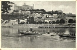 T2/T3 Pozsony, Pressburg, Bratislava; Vár, Dunai Flottilla Motorcsónakjai / Castle, Motor Boats Of The Donau Flottille ( - Ohne Zuordnung