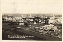 T2/T3 Rimaszombat, Rimavska Sobota; Látkép, Fűrésztelep / General View, Sawmill + 1938 Rimaszombat Visszatért So. Stpl.  - Ohne Zuordnung