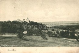 T2/T3 Szomolány, Smolenice; Látkép A Várral / Panorama View With The Castle  (EK) - Non Classificati