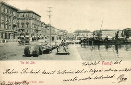 T2/T3 Fiume, Via Del Lido / Port, Steamship (EK) - Zonder Classificatie