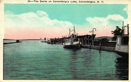 ** T2/T3 Canandaigua, Docks On The Lake, Ship - Unclassified