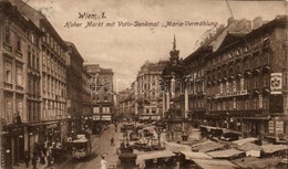 T2 Vienna, Wien I. Hoher Markt, Votiv Denkmal Maria Vermählung / Market Square, Statue, Pelzwaren - Ohne Zuordnung