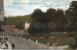 T2/T3 Marianske Lazne, Marienbad; Pohled Na Krizovu Kolonádu / Street View, Spa (EK) - Non Classificati