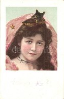 T2/T3 Lady, Decorated Litho  (EK) - Unclassified