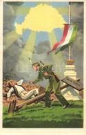 ** T2/T3 Ébreszt A Magyar Jövő. Az Ereklyés Országzászló Nagybizottság Kiadása / Hungarian Irredenta Art Postcard (EK) - Ohne Zuordnung