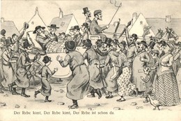 T2 Der Rebe Kimt, Der Rebe Kimt, Der Rebe Ist Schon Da. S. M. P. Kraków 1907. 10. / The Rabbi Is Coming, Judaica Humour - Ohne Zuordnung