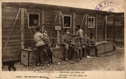 T3 Thessaloniki, Salonique; Military Barbers, Soldiers (EB) - Ohne Zuordnung