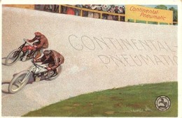 ** T2/T3 Continental-Pneumatic Tires And Bicycle Tyres Advertisement Card. Litho (EK) - Ohne Zuordnung