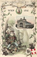 T2 1910 Vienna, Wien; I. Internationale Jagd-Ausstellung, Rotunde / 1st International Hunting Exhibition, Coat Of Arms,  - Unclassified