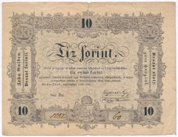 1848. 10Ft 'Kossuth Bankó' T:III- - Ohne Zuordnung