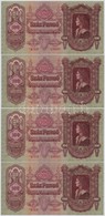 1930. 100P (4x) Sorszámkövetők, Csillagos Sorozatszám T:I,I- - Ohne Zuordnung