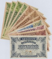 1946. 11db-os Vegyes Adópengő Bankjegy Tétel T:II,III - Ohne Zuordnung