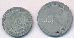 1869GYF 10kr Ag 'Magyar Királyi Váltó Pénz' + 1869KB 20kr Ag 'Magyar Királyi Váltó Pénz' T:3 Ly.
Adamo M10.1; M11.1 - Unclassified