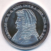 DN 'Királyi Koronák - III. Károly 5 Korona 1909' Ag Emlékérem Tanúsítvánnyal (20g/0.999/38,61mm) T:PP - Non Classificati