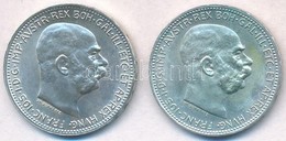 Ausztria 1915-1916. 1K Ag 'Ferenc József' (2x) T:1-
Austria 1915-1916. 1 Corona 'Franz Joseph' (2x)  C:AU
Krause KM#2820 - Non Classificati