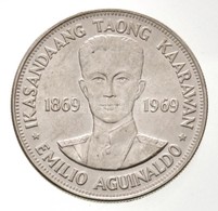 Fülöp-szigetek 1969. 1P Ag '100 éve Született Aguinaldo' T:1-
Philippines 1969. 1 Piso Ag 'Centennial - Birth Of Aguinal - Ohne Zuordnung