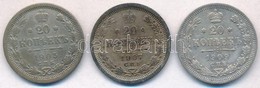 Orosz Birodalom 1905-1909. 20k Ag 'II. Miklós' (3x) T:2-3 Patina
Russian Empire 1905-1909. 20 Kopeks Ag 'Nicholas II' (3 - Ohne Zuordnung