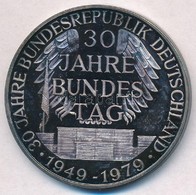 NSZK 1979. 'A Német Szövetségi Köztársaság 30. évfordulója' Jelzett Ag Emlékérem Eredeti Dísztokban (24,92g/1.000/40mm)  - Non Classificati